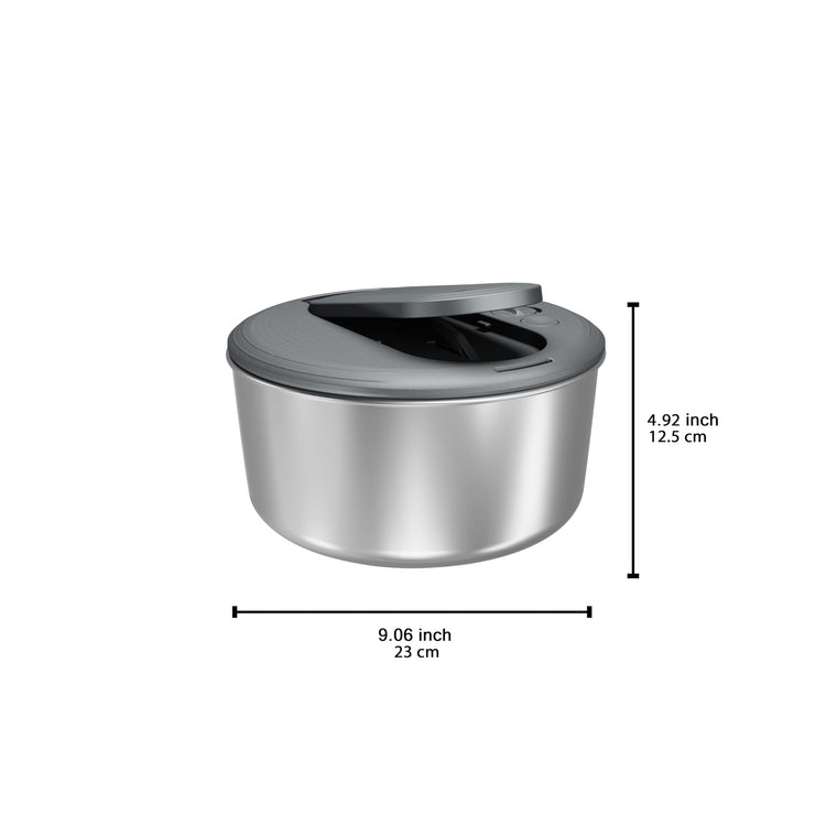Swift Dry Salad Spinner Stainless Steel Small