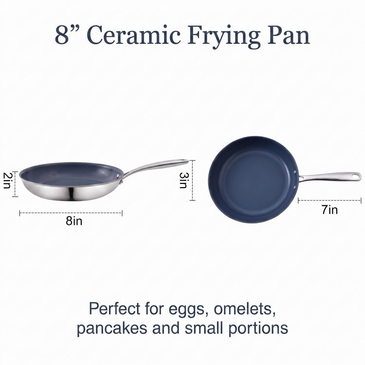 8 Inch Ceramic Frying Pan Skillet