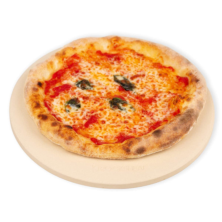 K ROCKSHEAT Small Pizza Stone Round for Grill and Oven