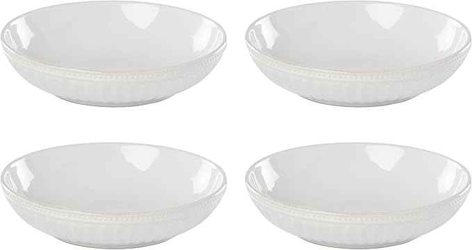 Lenox 895708 French Perle Groove Pasta Bowls, Set Of 4
