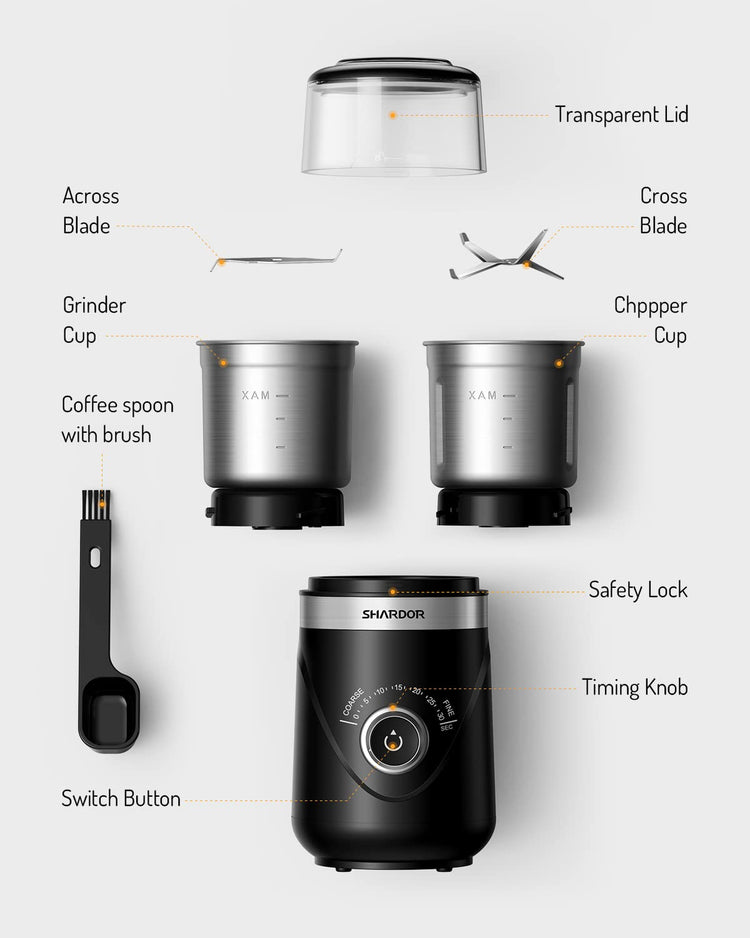 Electric Super Silent Blade Coffee Grinder