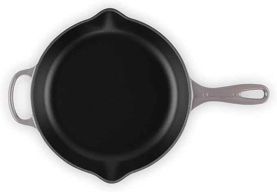 Le Creuset Enameled Cast Iron Signature Iron Handle Skillet, 10.25", Oyster