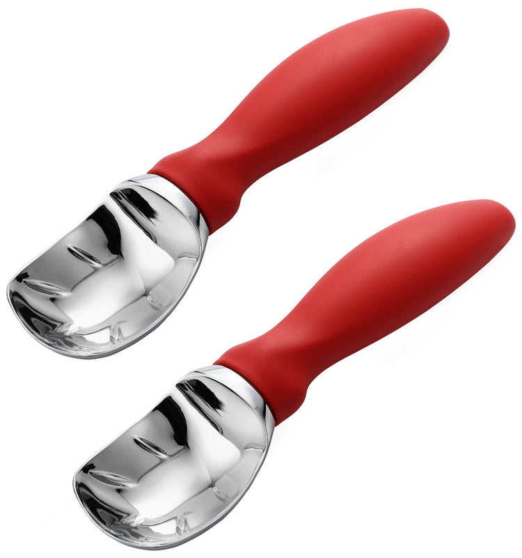 Heavy Duty Metal Ice Cream Scooper for Kitchen (2 Count)