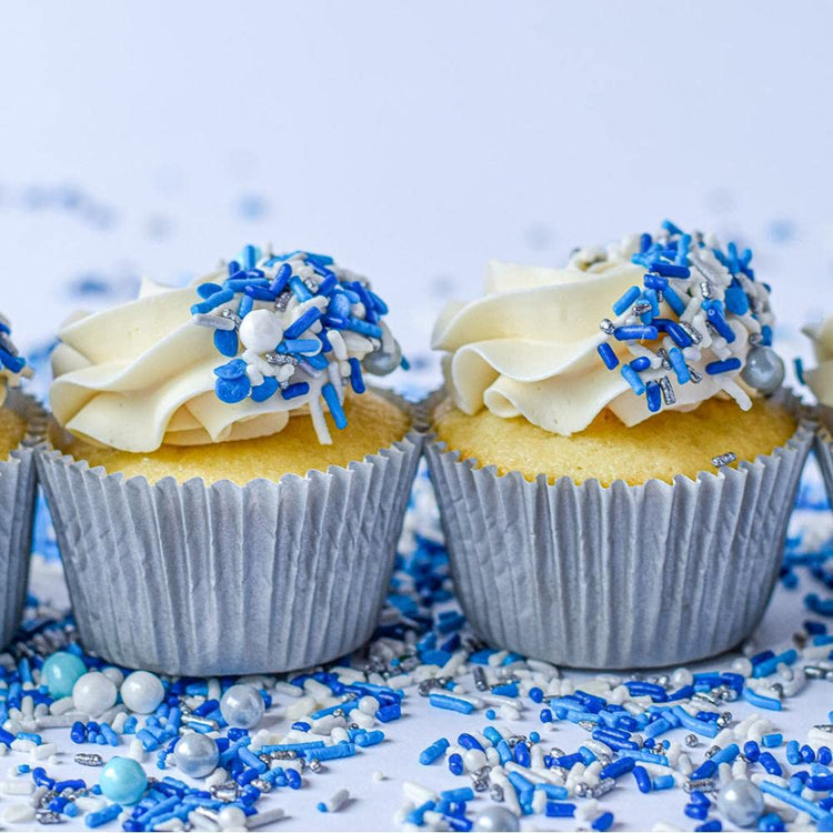 Blue Sprinkles for Cake Decorating and Baking (4 Ounce)