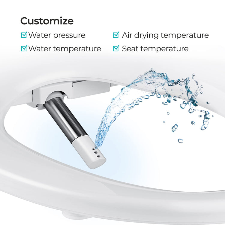 Electric Bidet for Elongated Seats