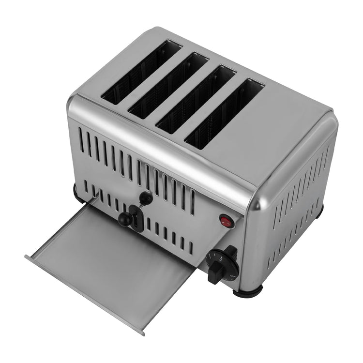 4 Slice Toaster with Wide Slots Commercial Toasters for Restaurant Pop