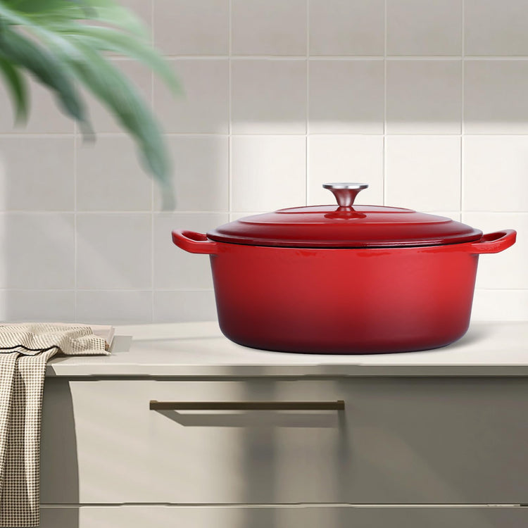 5QT Oval Dutch Oven Pot with Lid