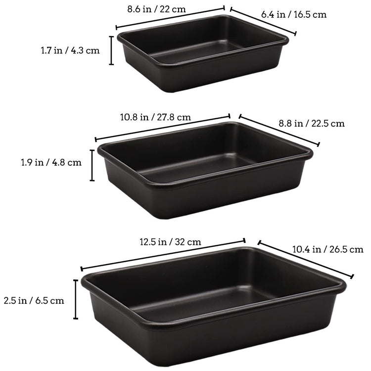 3 Pack Roasting Pan Set