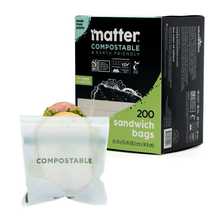 Compostable Sandwich Bags (200 Count)