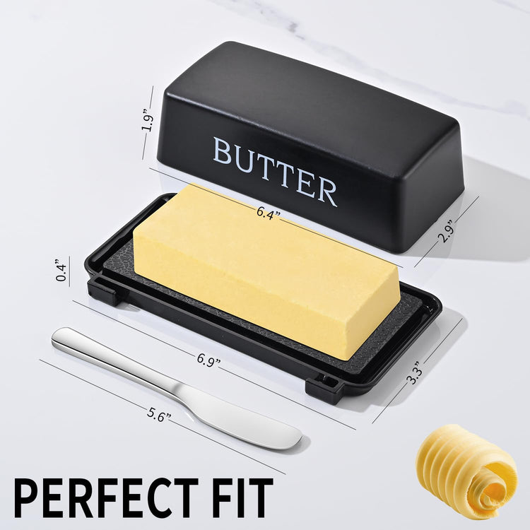 Butter Dish With Cover And Knife