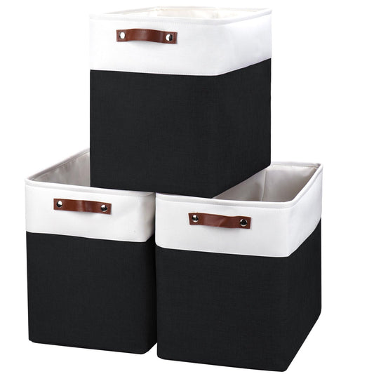 Large Fabric Storage Baskets (3 Count)