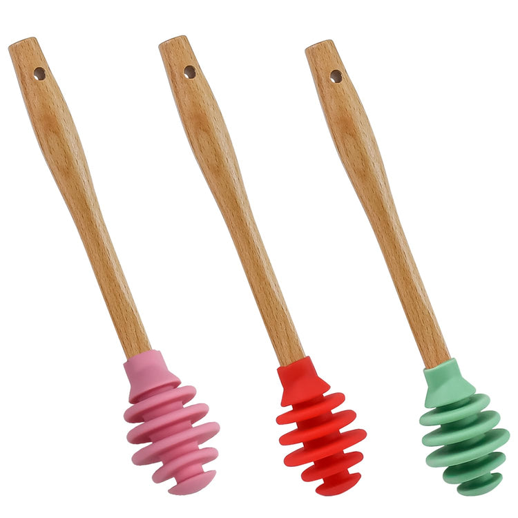 3 Pack Silicone Honey Dipper Sticks