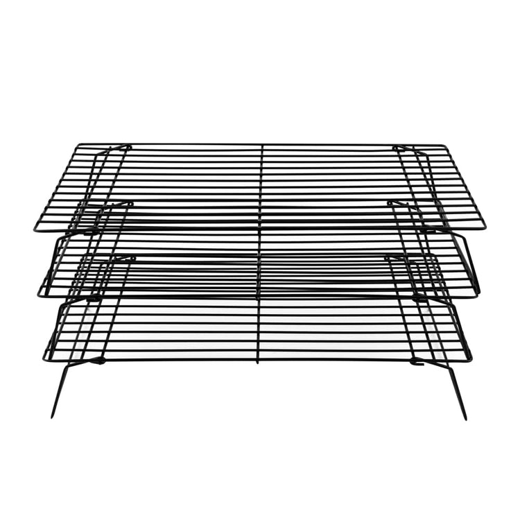 Met Lux 15.7 x 9.8 x 8.3 Inch Wire Baking Rack Set 1 Stackable Oven Wire Rack Set