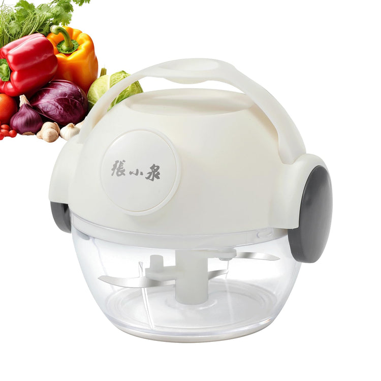 Mini Manual Vegetable Chopper Portable Pull String Food Chopper 170ml