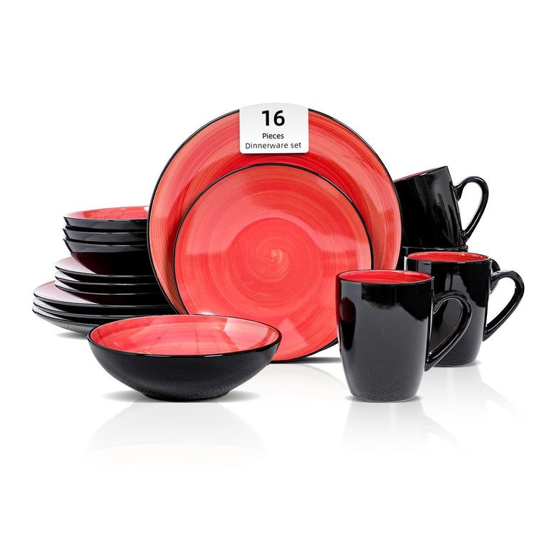 HomeVss Stoneware Sonoma 16pc Dinnerware Set