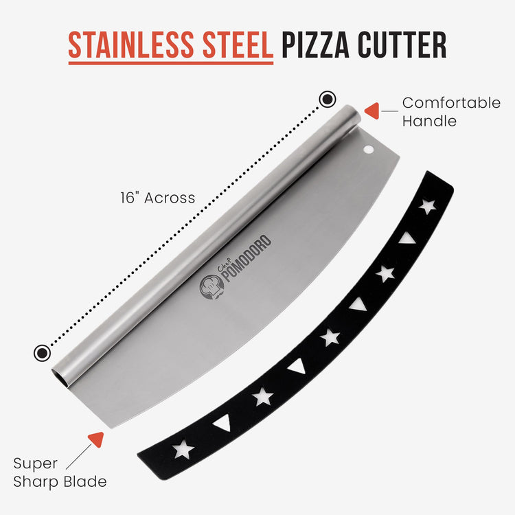 16 Inch Pizza Cutter Rocker Blade