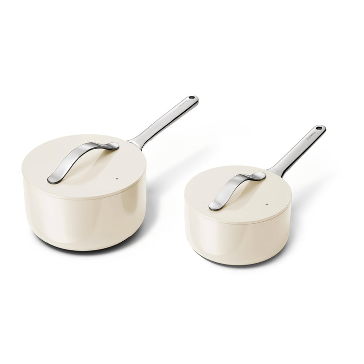 Non Stick Ceramic Sauce Pans with Lids (2 Count)