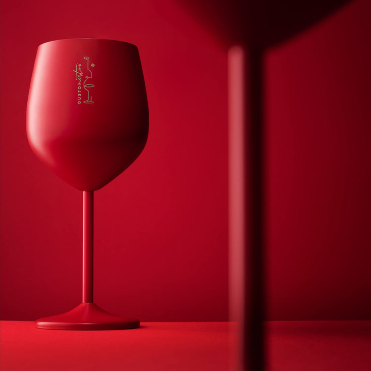 Valentine’s Day Gift Stainless Steel Wine Glass (4 Count)