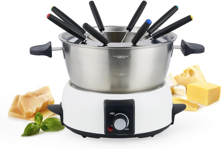 Electric Fondue Pot Set for Cheese & Chocolate