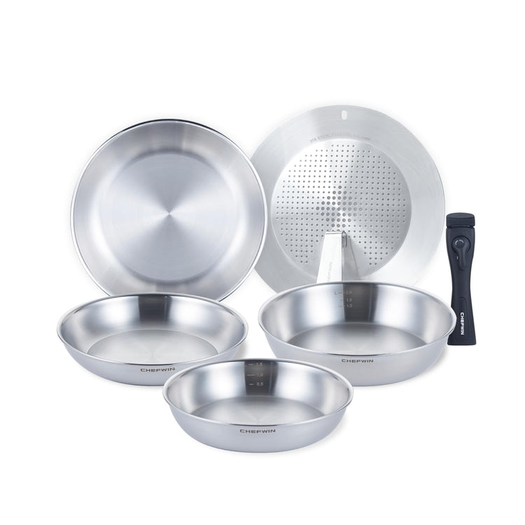 316 Stainless Steel Removable Handle Cookware