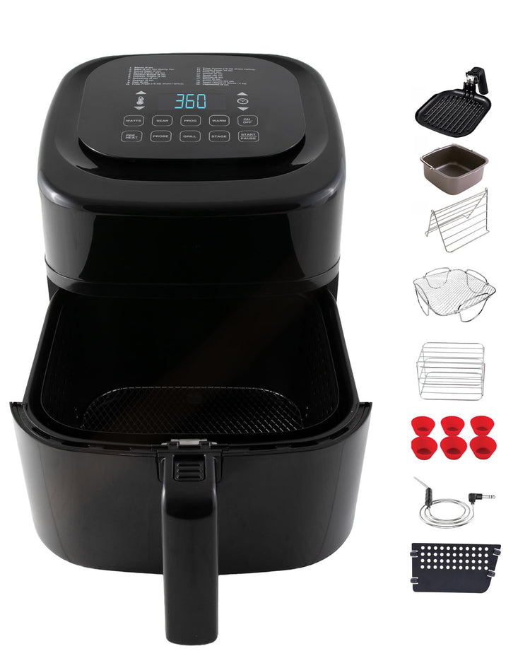 Brio 10-in-1 Air Fryer, 6 QT Capacity with Smart Probe