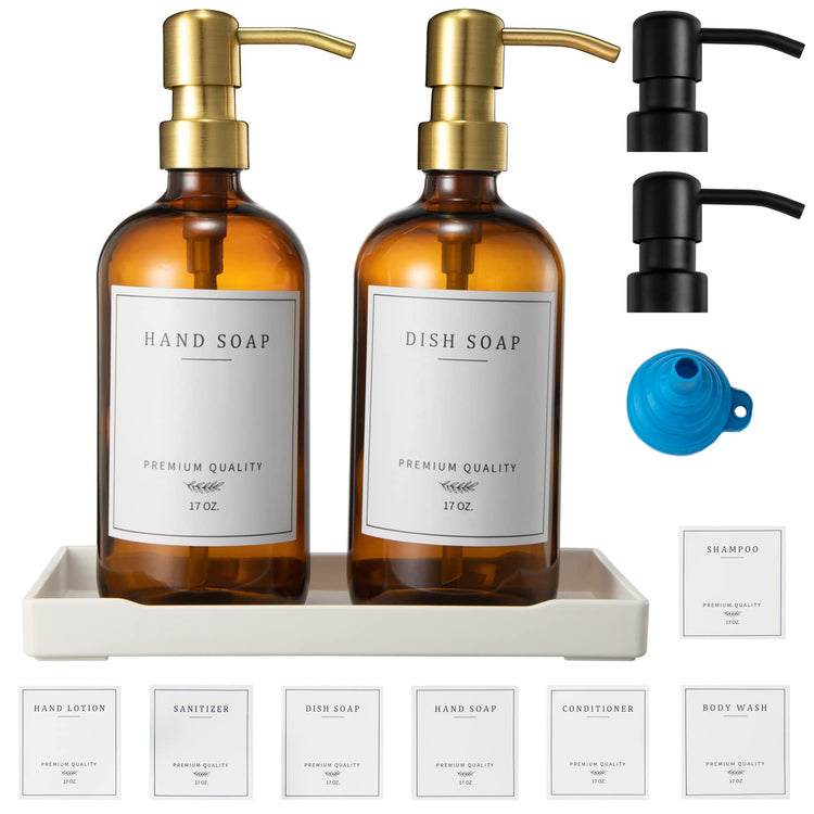 Glass Soap Dispenser for Kitchen