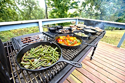 Seasoned Cast Iron 3 Skillet Bundle. 12 Inches and 10.25 Inches with 8 Inch Set of 3 Cast Iron Frying Pans