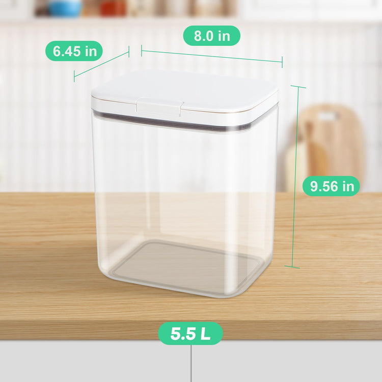 11 Lbs Rice Storage Container 5.8Qt Flour Sugar Containers with Flip