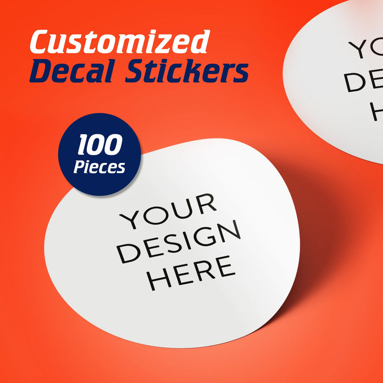 Custom Vinyl Stickers Your Image (100 Count)