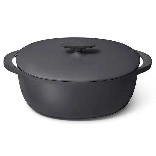Enameled Cast Iron Oval Dutch Oven