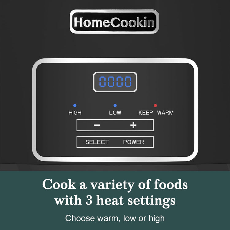 8 Quart Programmable Slow Cooker with Timer Keep Warm