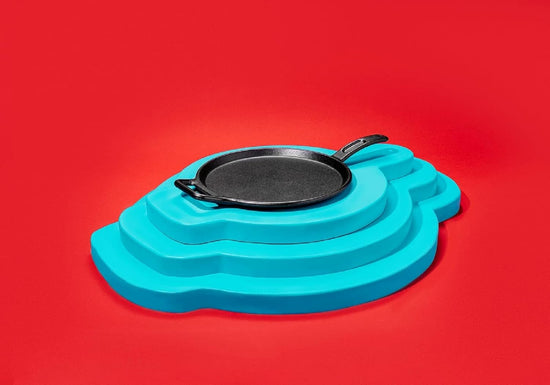 Lodge BOLD 12 Inch Seasoned Cast Iron Griddle, Design-Forward Cookware,Black - Nestoria