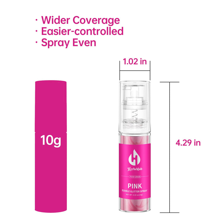 Pink Edible Glitter Spray