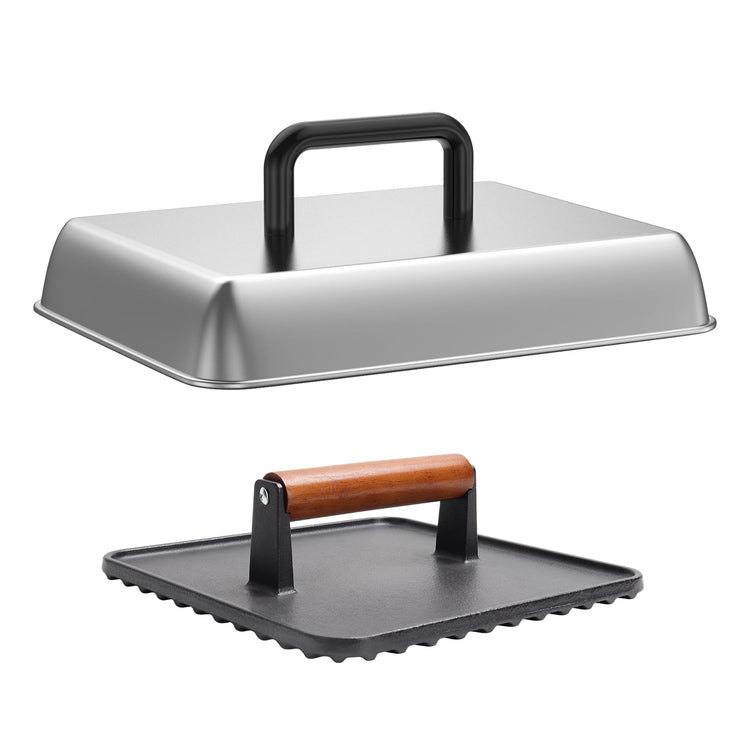 Griddle Basting Cover Dome & Square Burger Press for Blackstone Accessories