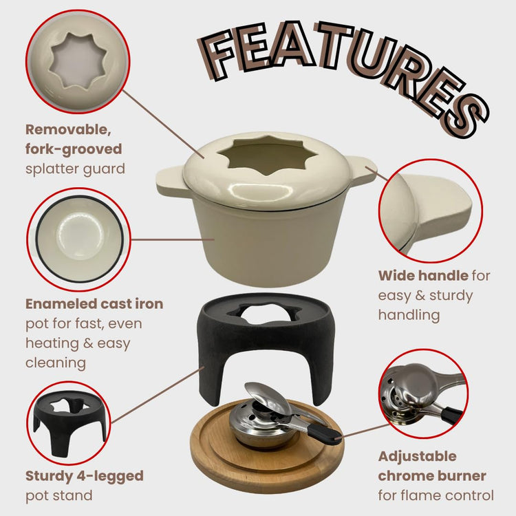 Cast Iron Fondue Set 15