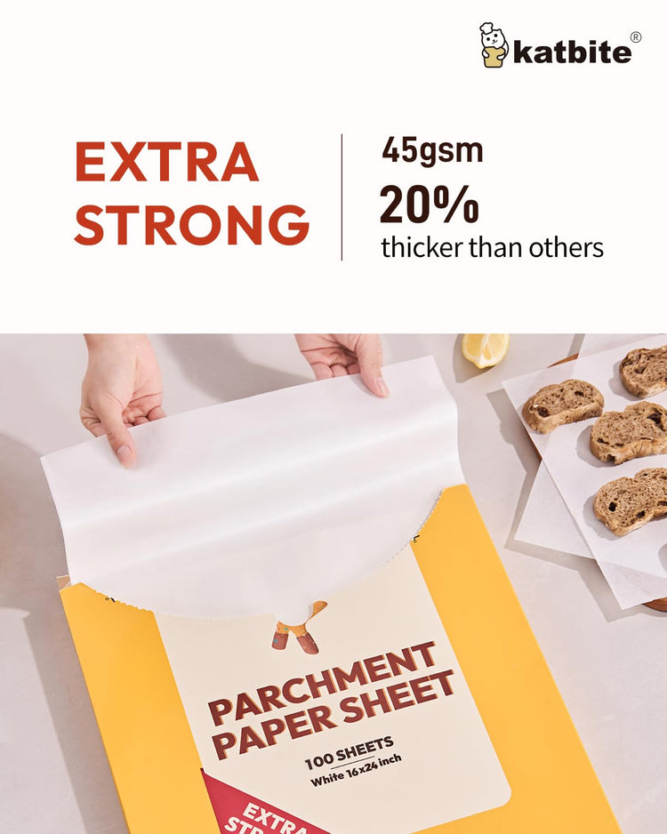 100 Pcs Parchment Paper Baking Sheets (100 Count)