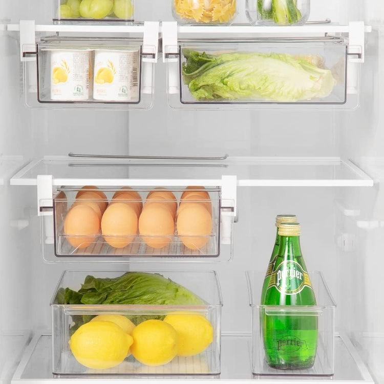 Large Refrigerator Drawer with Removable 28 Grid Egg Tray