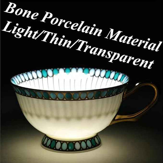 Chinese Bone China Coffee Tea Set, Retro Floral Tea Gift Set, Suitable for Christmas, Father'S Day, Birthday, Halloween Party Gifts (Sapphire Tea Set)