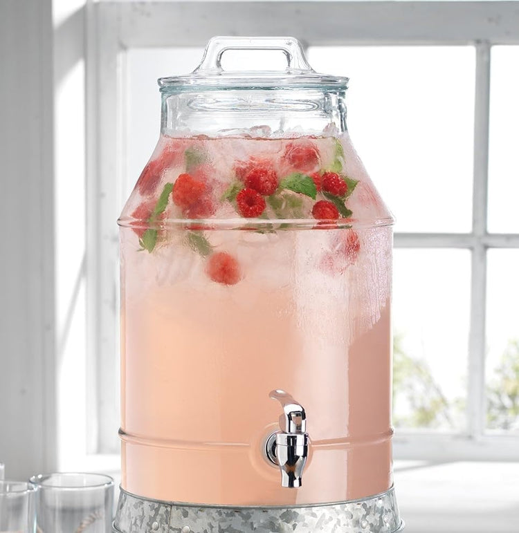 3 Gallon Glass Drink Dispensers For Parties