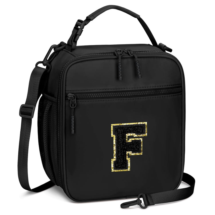Lunch Box Kids Large Initial Insulated Lunch Bag for Girls
