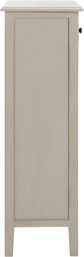 SAFAVIEH Home Collection – Michaela Vintage Grey Storage Unit with Woven Basket Drawers, British Colonial Farmhouse Accent Storage, Fully Assembled (AMH5744D)