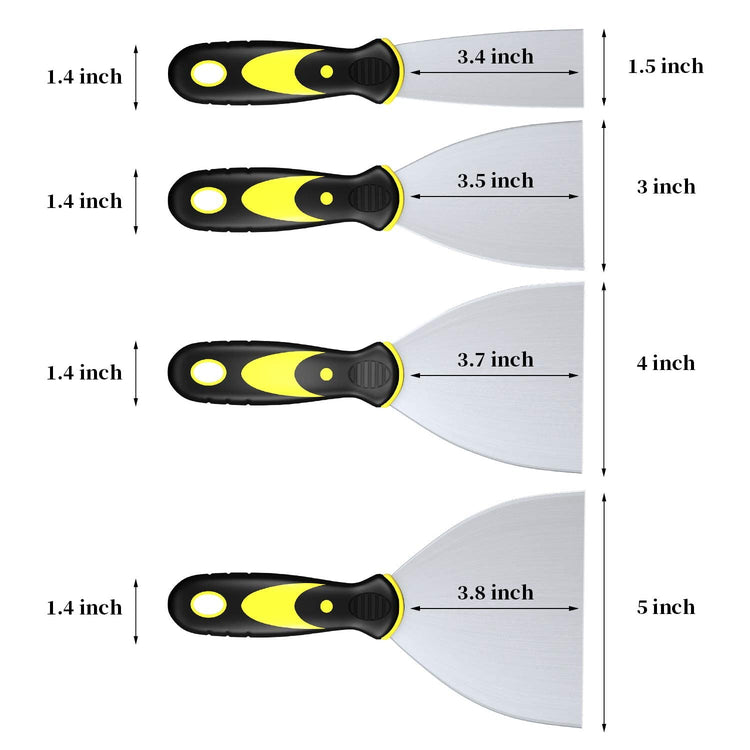 Putty Knife Scrapers (4 Count)