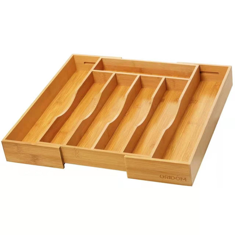 2 Piece Bamboo Silverware Organizer (2 Count)