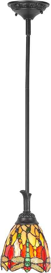 Dale Tiffany FTM10013 Corrall Mini Pendant, Antique Bronze