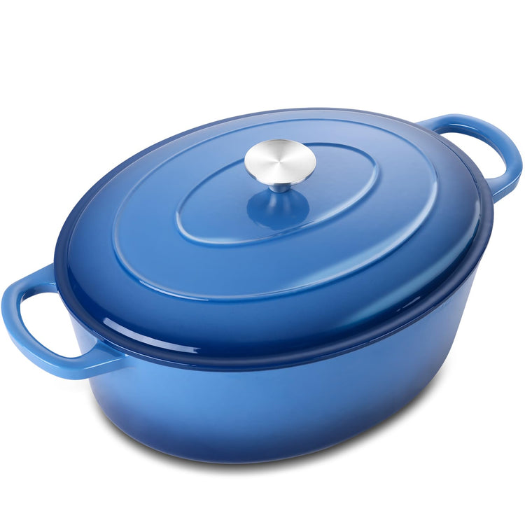 5QT Oval Dutch Oven Pot with Lid