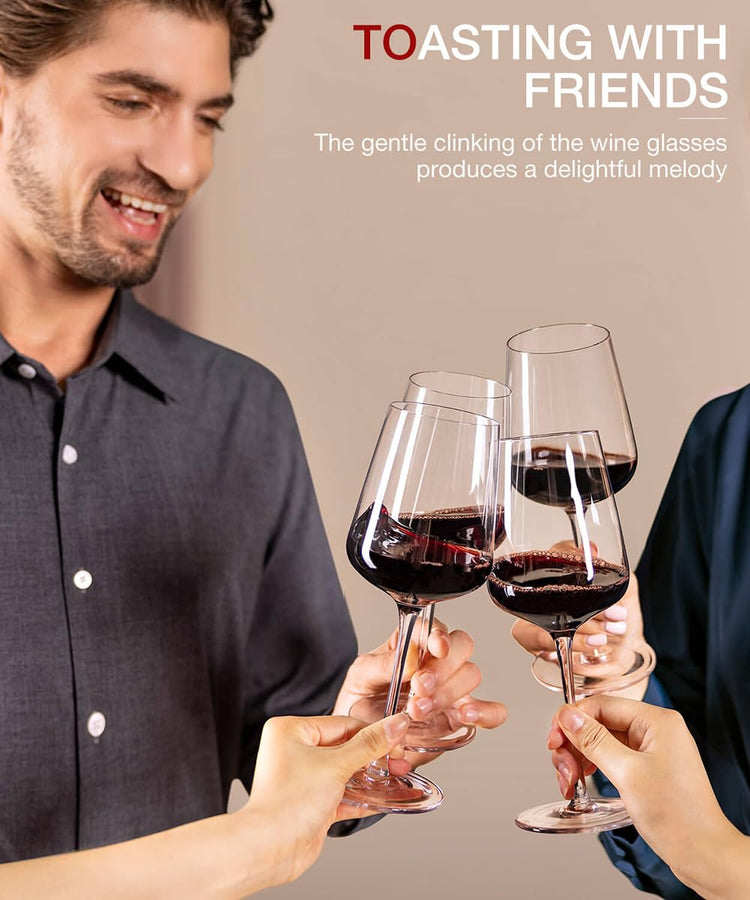 Red Wine Glasses Set of 4 (4 Count)