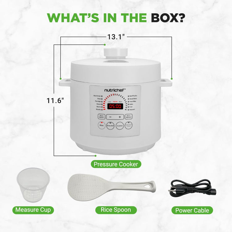 Electric Pressure Cooker 6 Quart Capacity