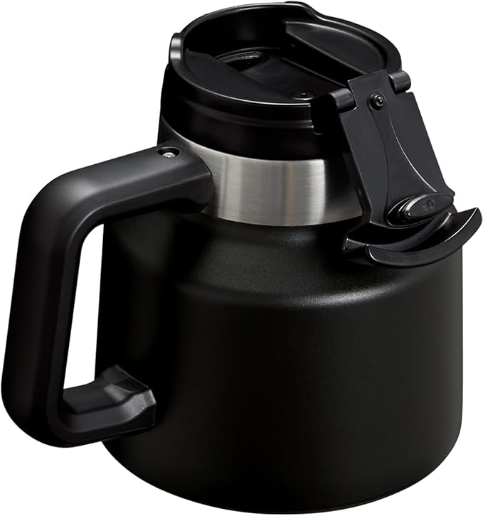 STANLEY Tough-To-Tip Admiral's Mug 20 oz | Twist-on Flip Open Lid | Wide Body with Non-Skid Rubber Base | Insulated Stainless Steel Coffee Cup | BPA-Free
