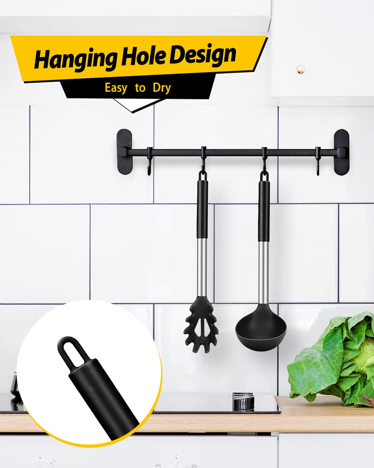 Silicone Pasta Fork and Ladle Spoon Set (2 Count)