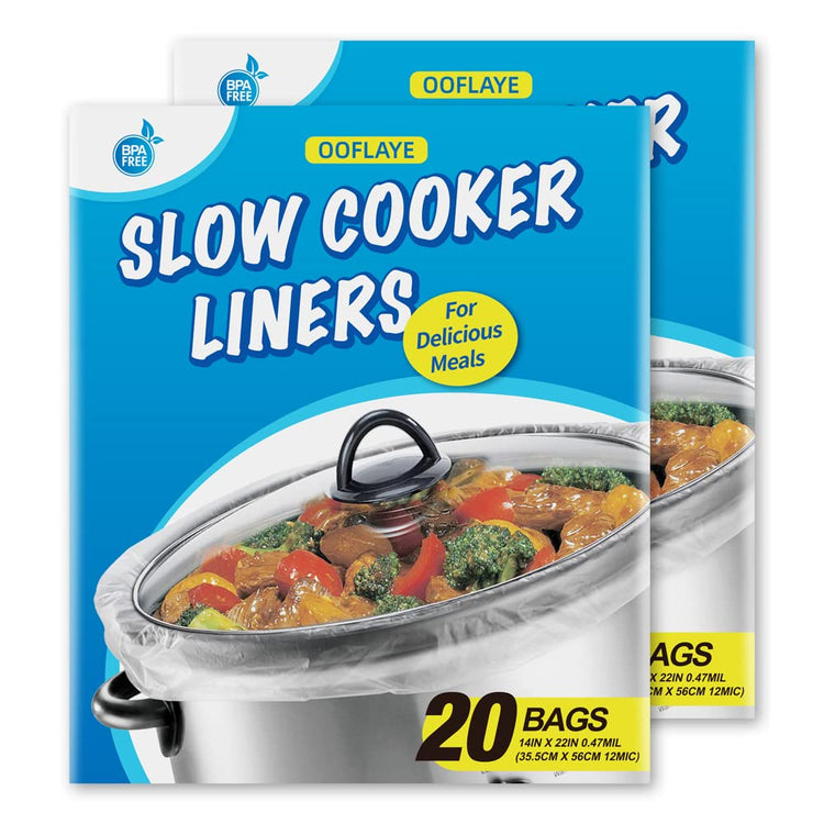 40 Counts Slow Cooker Liners and Cooking Bags